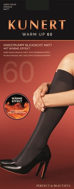 KUNERT Damen Kniestrümpfe WARM UP 60 DEN mit wärmender Funktion