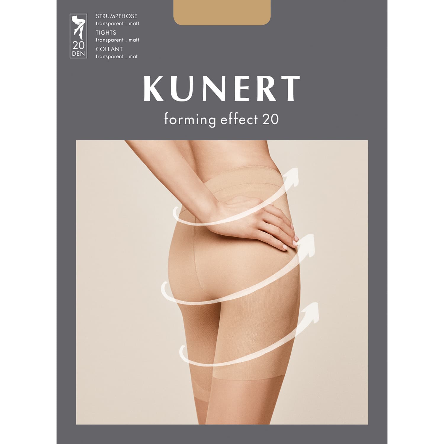 Produktbild KUNERT Damen figurformende Feinstrumpfhose FORMING EFFECT 20 DEN 2 von 3