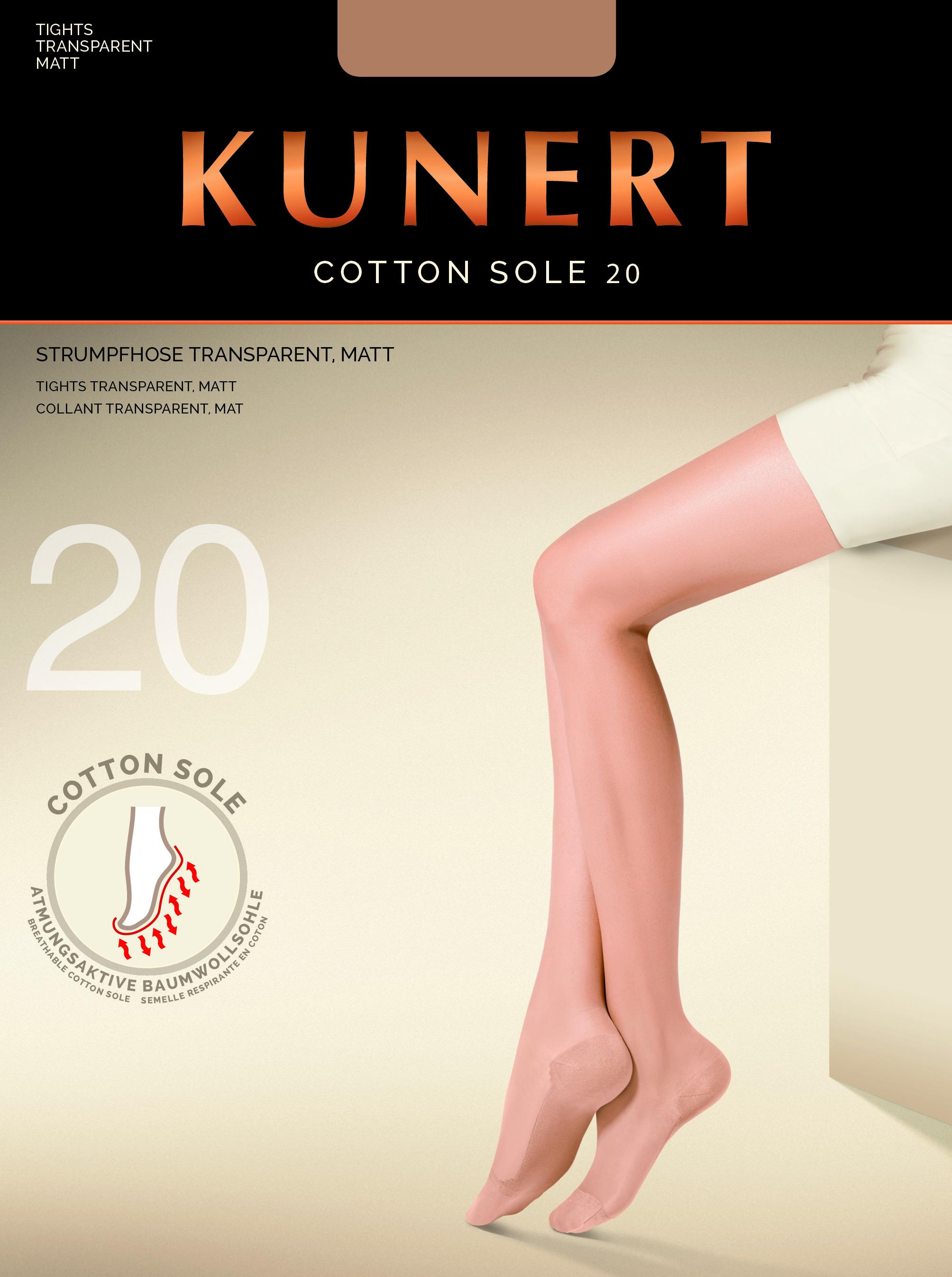 Produktbild KUNERT Damen Feinstrumpfhose mit Baumwollsohle COTTON SOLE 20 DEN 2 von 3