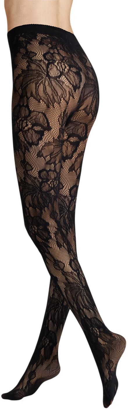 Hudson Damen Feinstrumpfhose Playful Flower 40 DEN