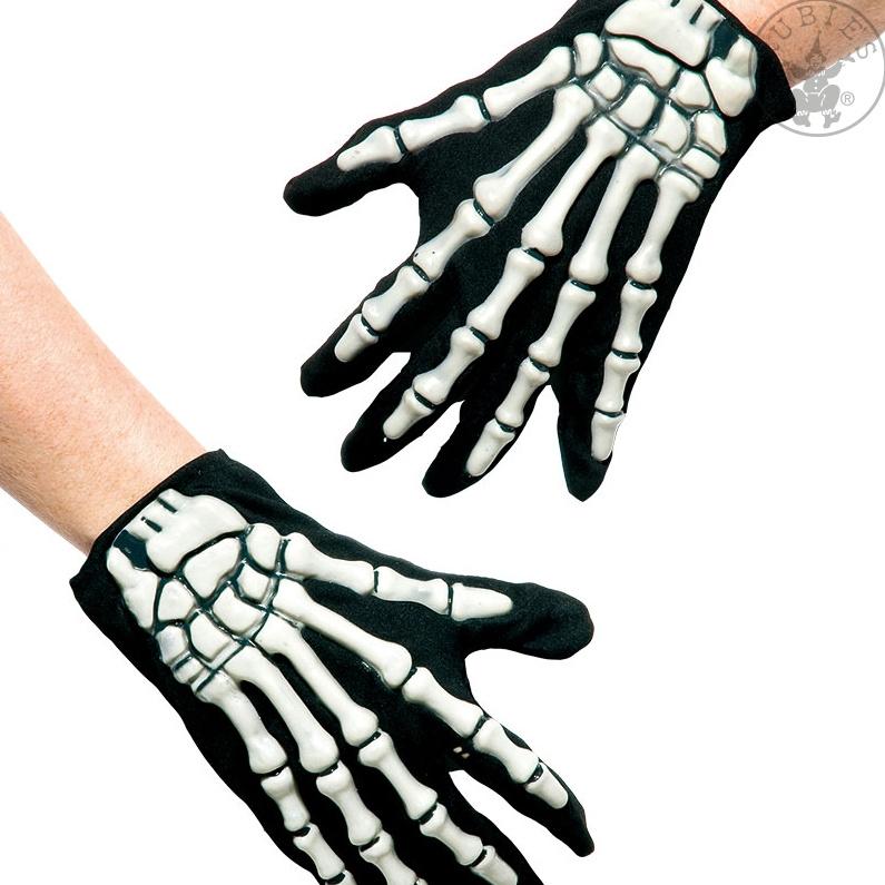 Rubies - 6302604 - Handschuhe mit Skelett-Applikation