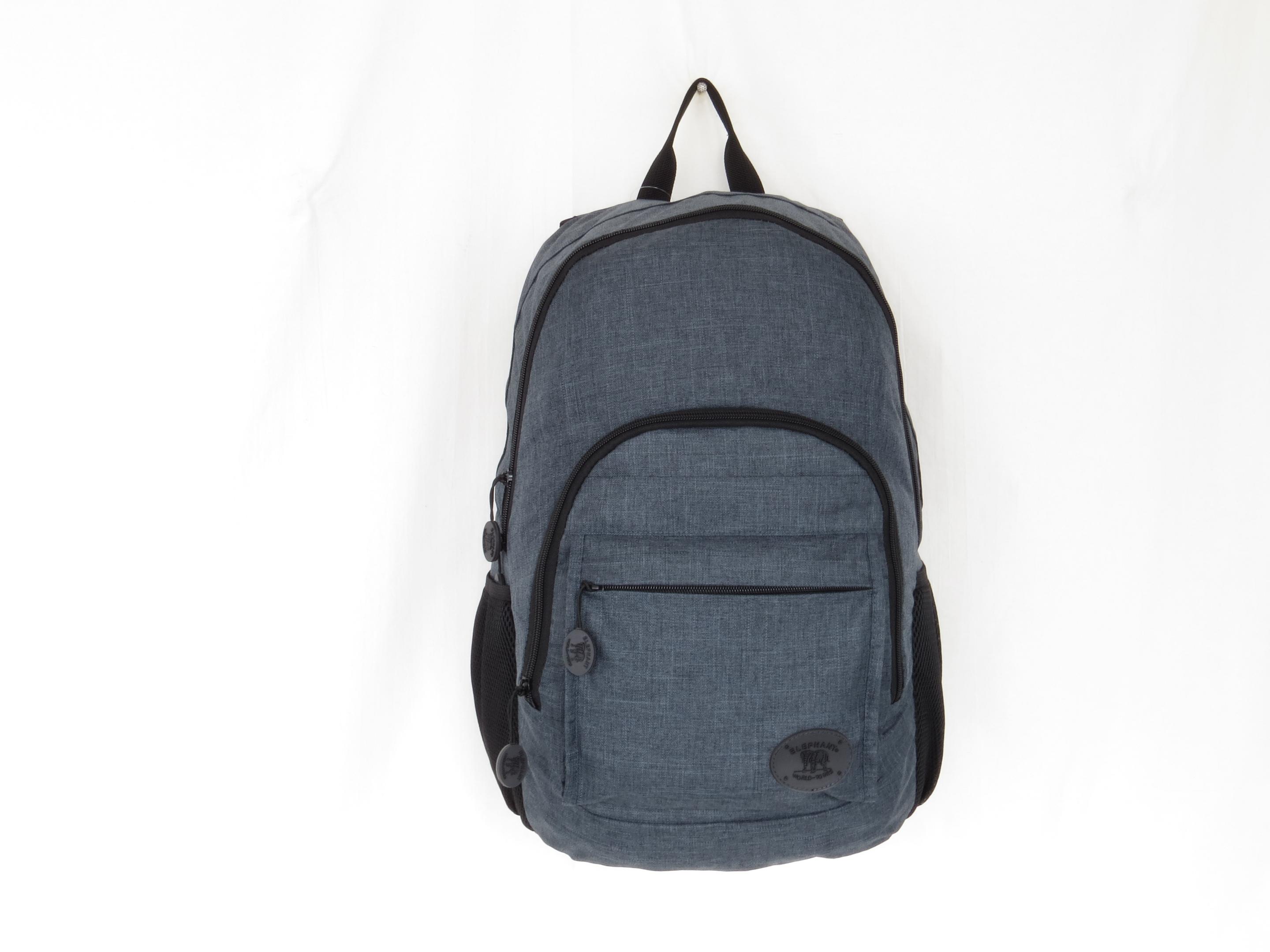 ELEPHANT Rucksack aus Two Tone Polyester schwarz/grau