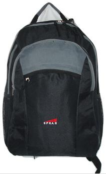 SPEAR Rucksack aus 600 D Polyester schwarz/grau