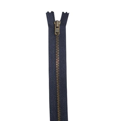 YKK Reißverschluss unteilbar mit schmaler Metallkette - 12 cm