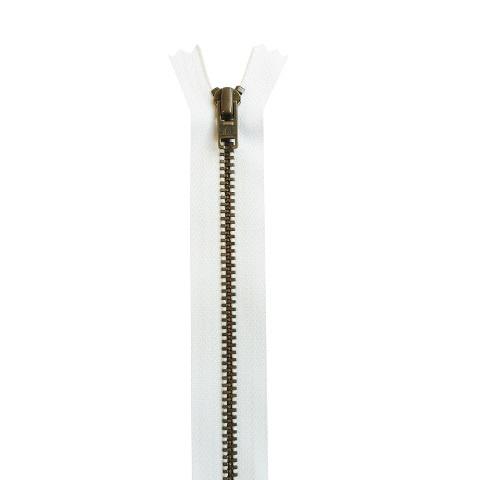 YKK Reißverschluss unteilbar mit schmaler Metallkette - 12 cm