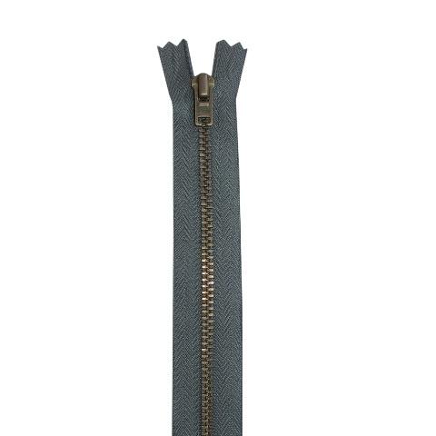 YKK Reißverschluss unteilbar mit schmaler Metallkette - 14 cm