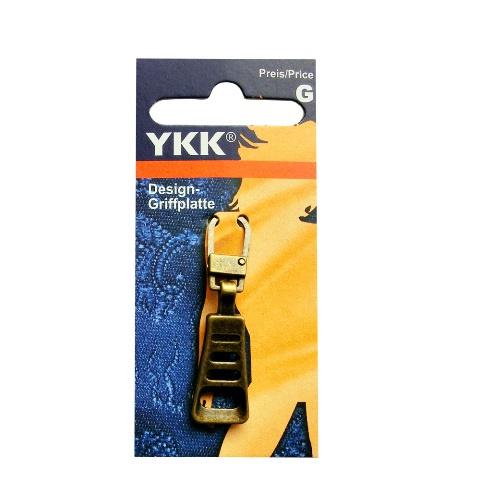 YKK Griffplatte Trapez brüniert