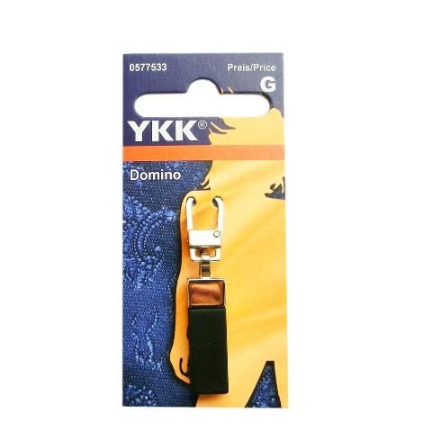 YKK Griffplatte Domino schwarz