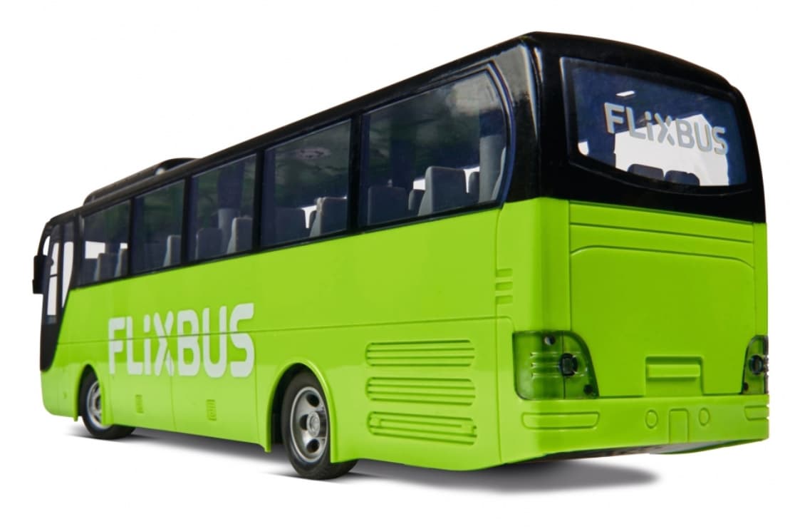 Bus RC Carson Flixbus 1:64 2,4 GHz – Prêt à Rouler Avec LED, Autonomie 80 Min, Pour Enfants Dès 3 Ans