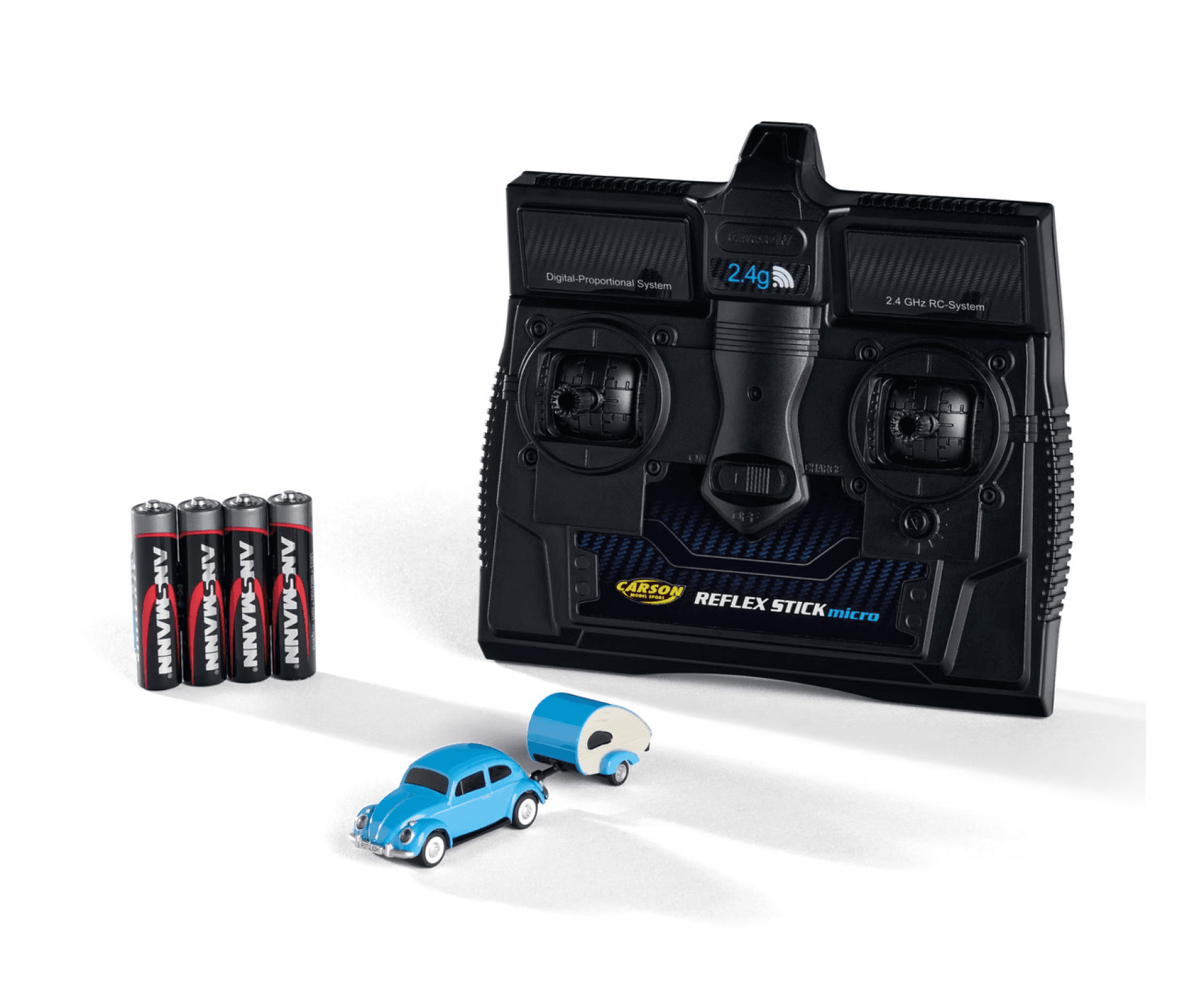 Carson - 1:87 VW Beetle m. Anhänger 2.4G 100% RTR