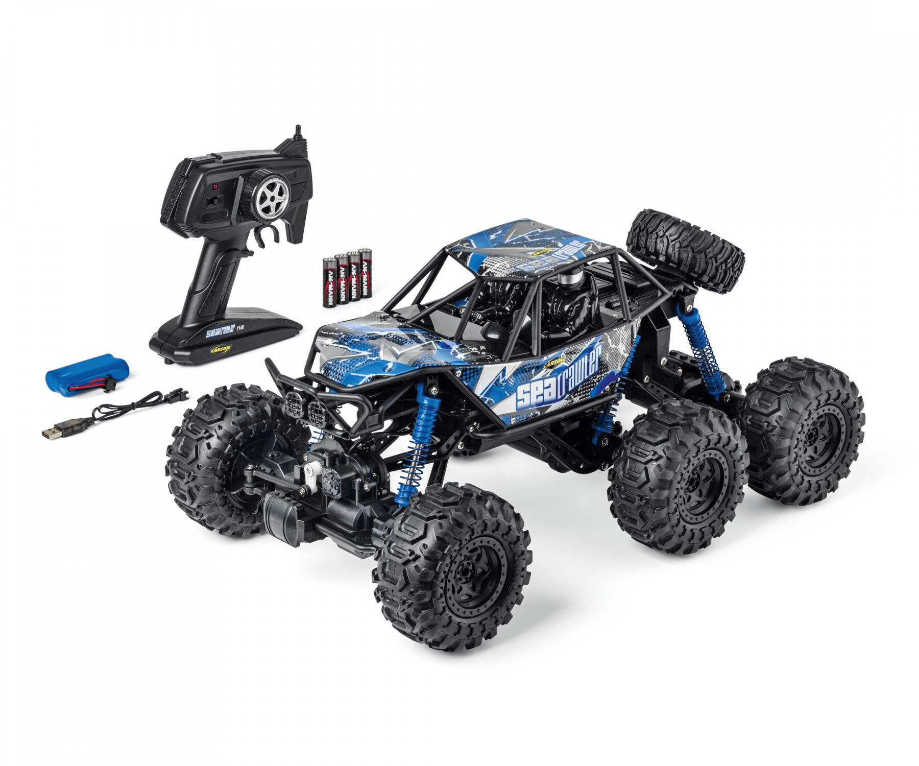 Carson - 1:10 Sea Crawler 6x6 100% RTR blau