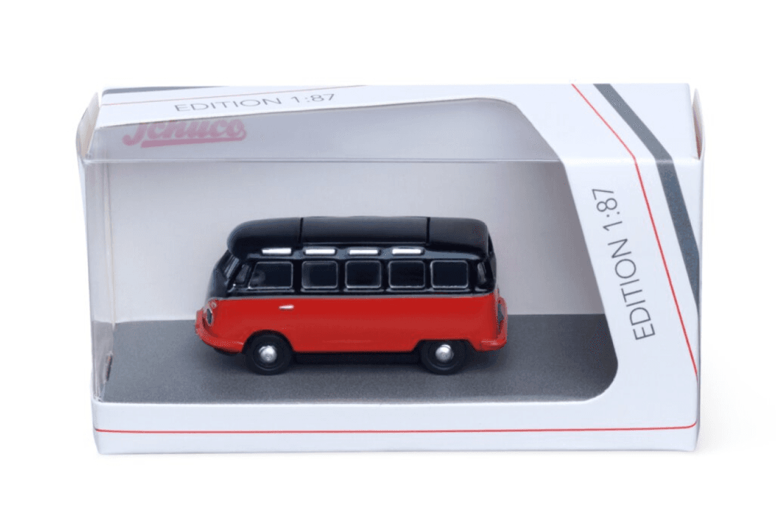 Schuco - 1:87 VW T1 Samba Rot/Schwarz
