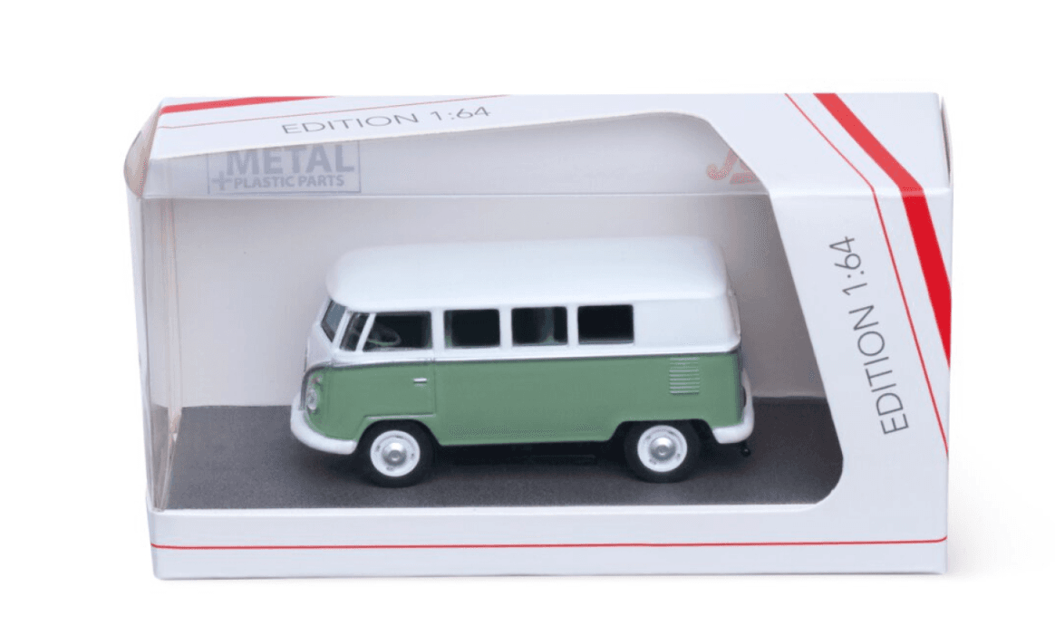Schuco - 1:64 VW T1 Samba Hellgrün/Weiß