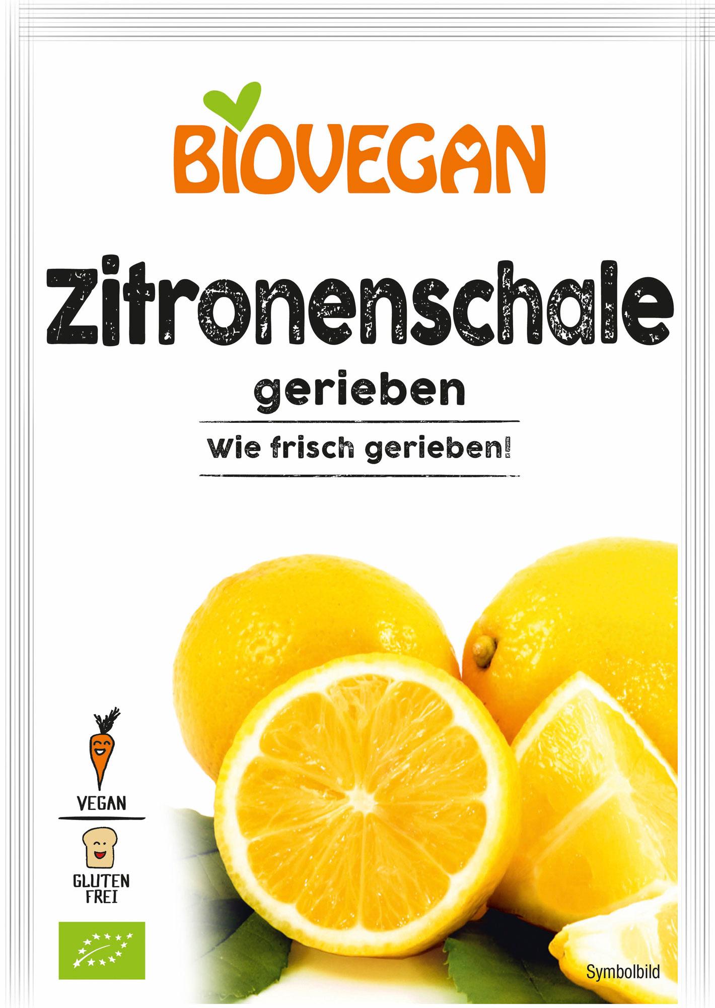 BIOVEGAN Zitronenschale gerieben
