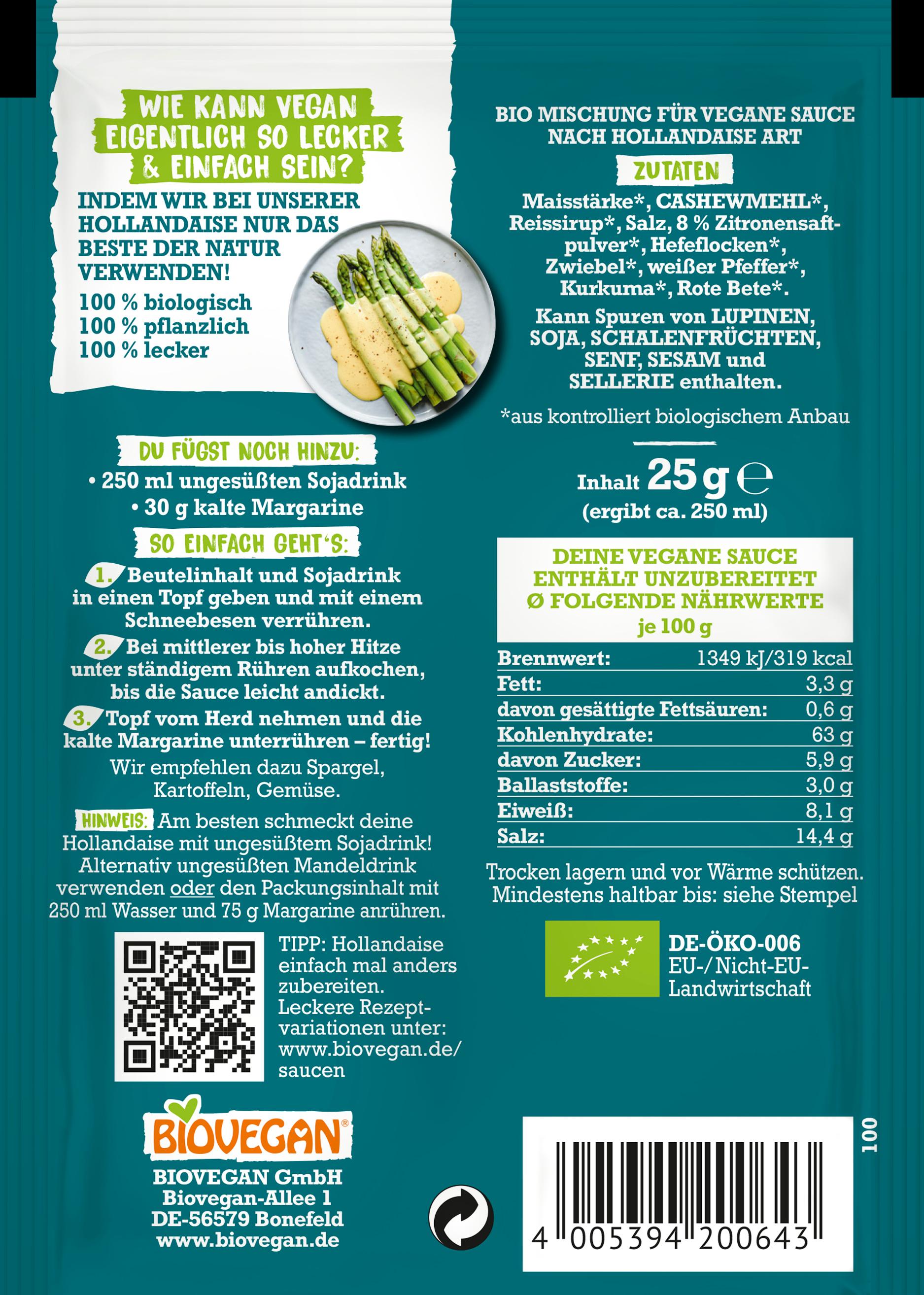 Produktbild BIOVEGAN Bio Meine vegane Hollandaise 2 von 2