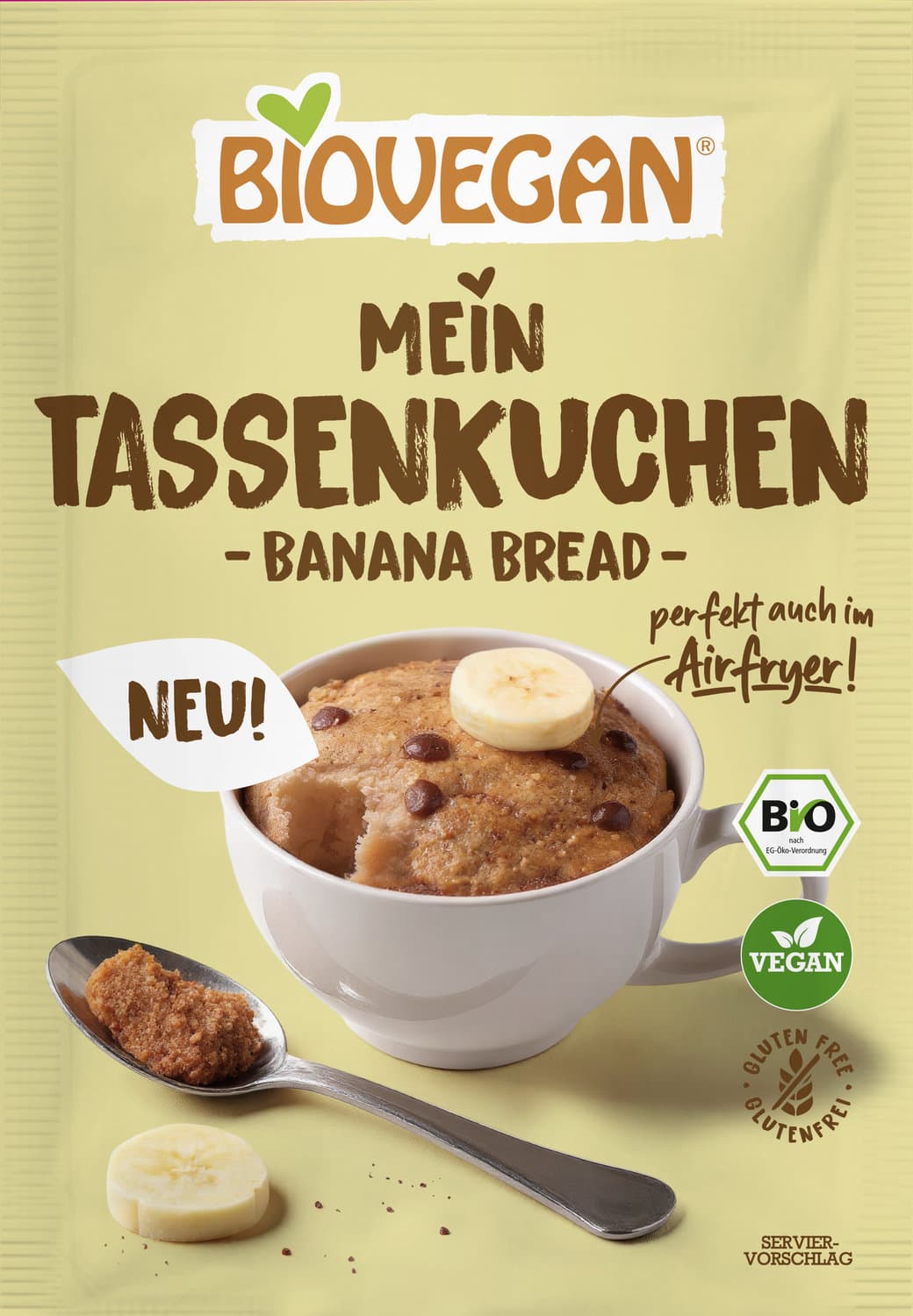 BIOVEGAN Bio Mein Tassenkuchen Banana Bread