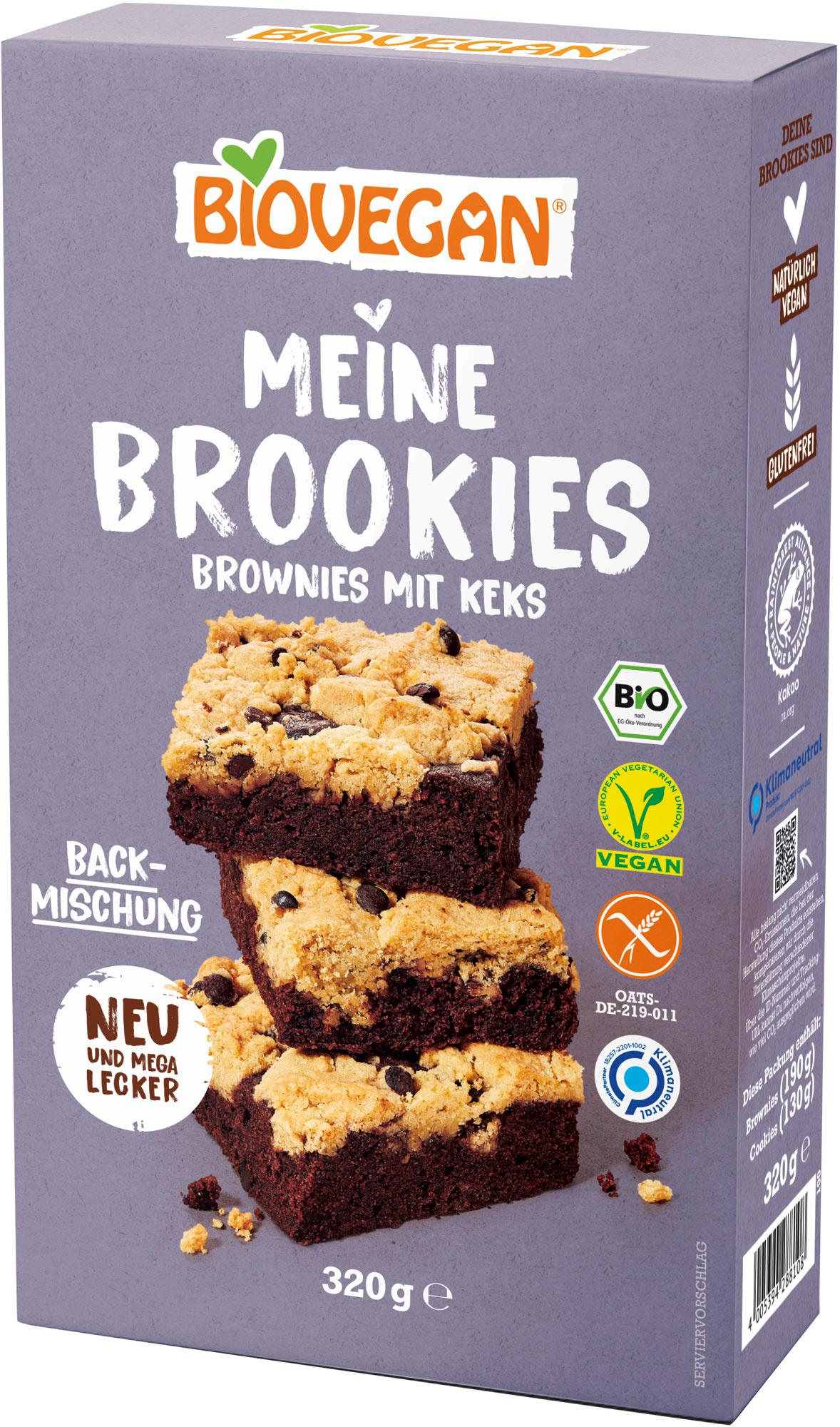 BIOVEGAN Bio Backmischung Brownies&Keks Meine Brookies