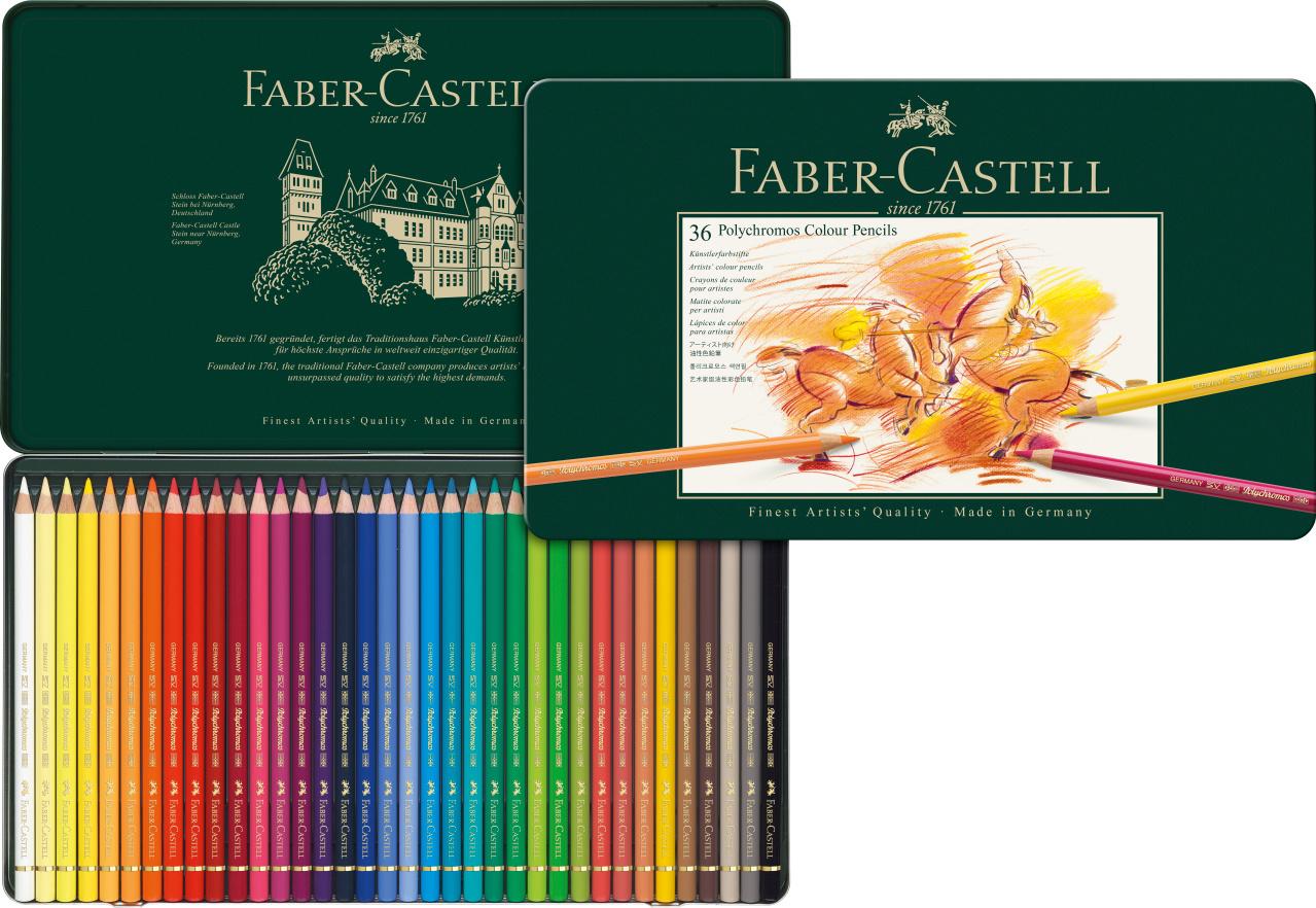 Produktbild FABER-CASTELL Farbstift Polychromos 36er Metalletui 2 von 4