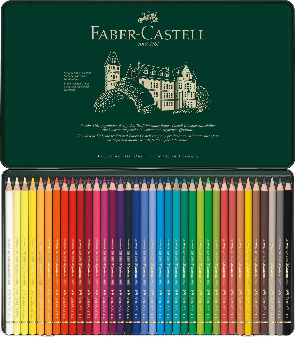 Produktbild FABER-CASTELL Farbstift Polychromos 36er Metalletui 3 von 4