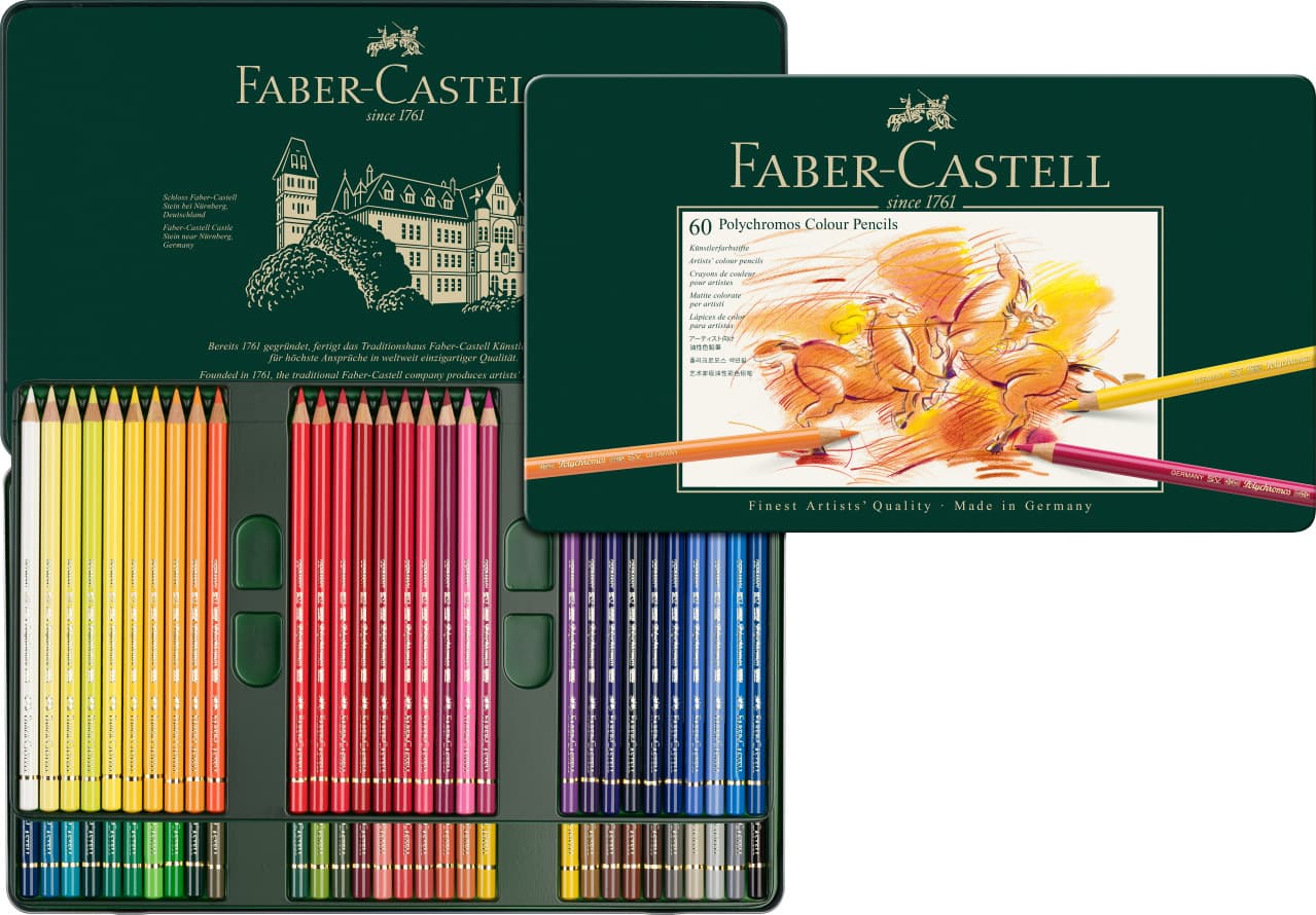 Produktbild FABER-CASTELL Farbstift Polychromos 60er Metalletui 3 von 4