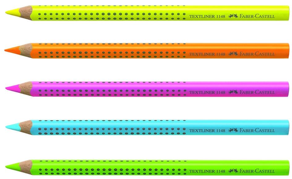 Produktbild FABER-CASTELL Farbstift  Jumbo 5er-Etui NEON 3 von 6