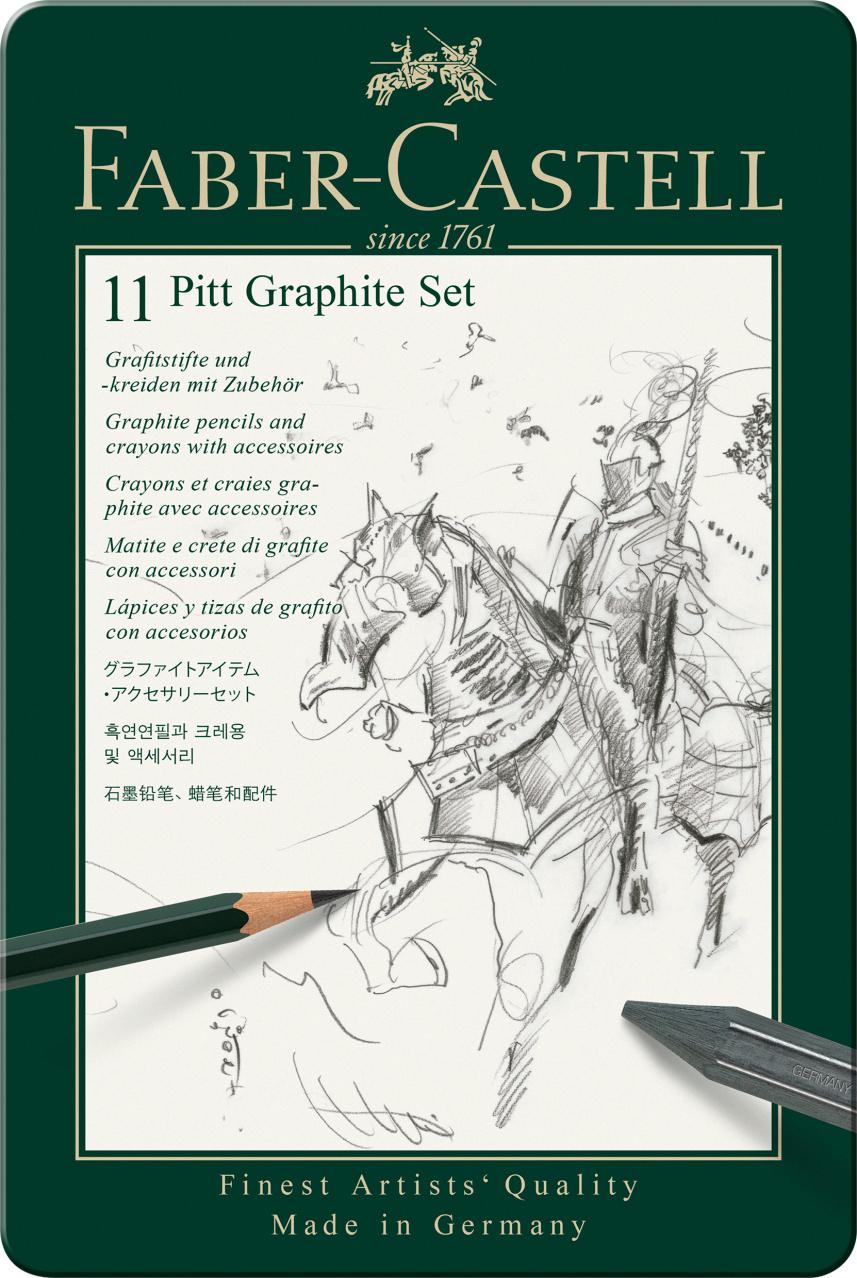 FABER-CASTELL Set Pitt Graphite klein Metalletui