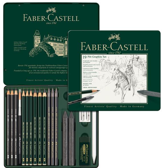 Produktbild FABER-CASTELL Set Pitt Graphite medium Metalletui 4 von 4