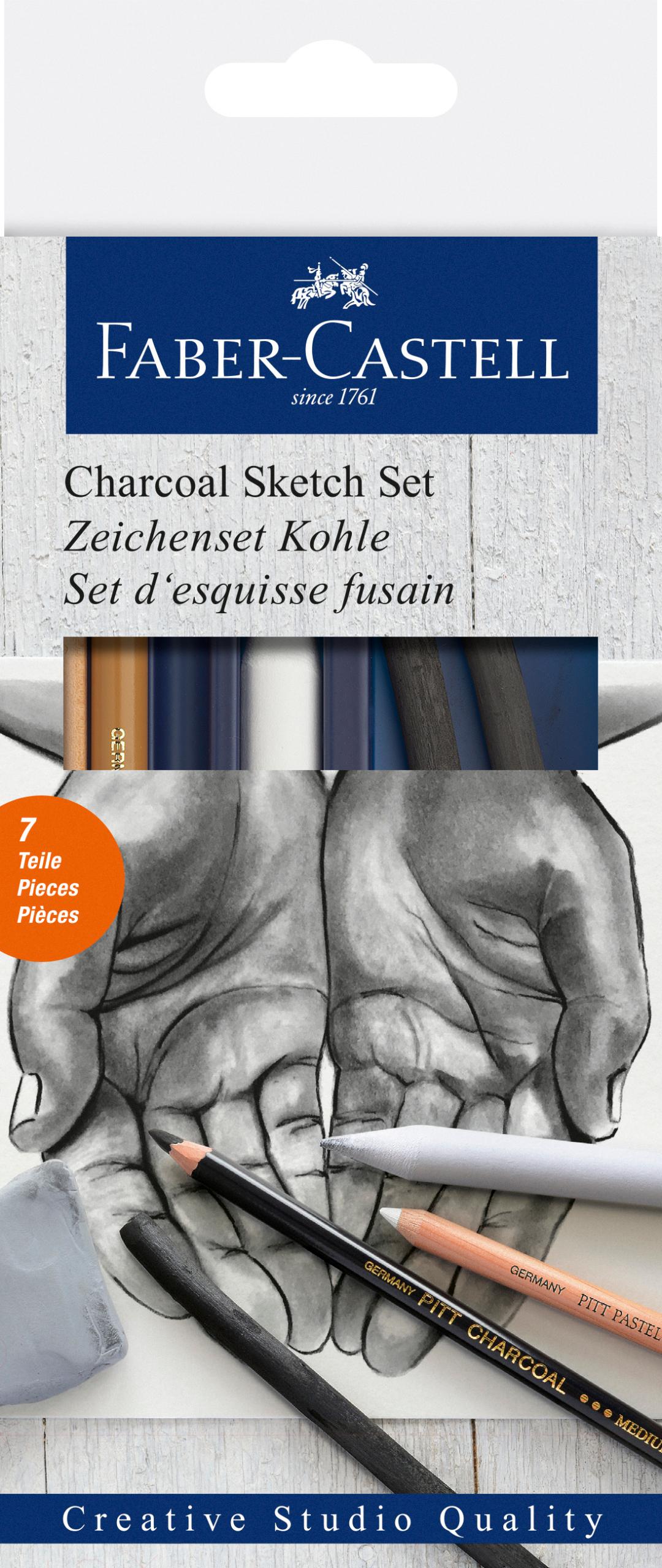 FABER-CASTELL  Zeichenset Kohle