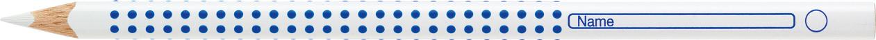 FABER-CASTELL Farbstift CASTELL HEFT + TAFEL Grip weiss