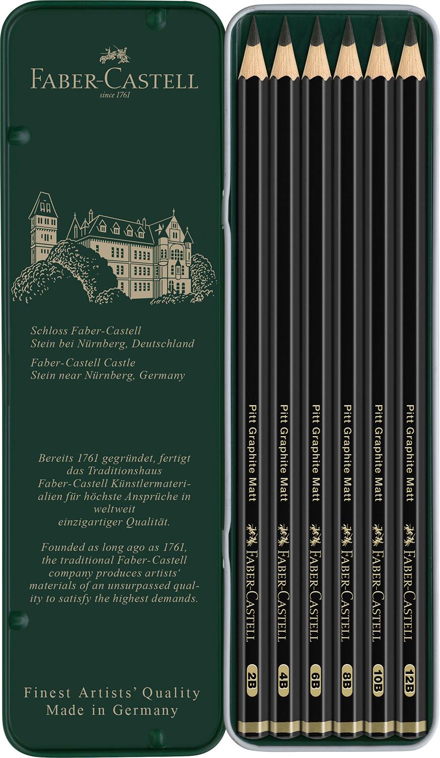 Produktbild FABER-CASTELL Bleistift Pitt Graphite Matt 6er Etui 4 von 4