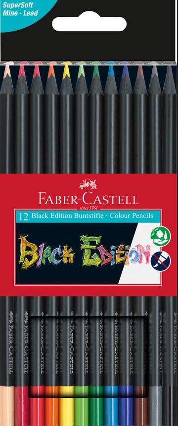 FABER CASTELL Buntstift Black Edition 12er Etui