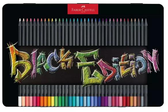 FABER-CASTELL Buntstifte Black Edition 36er Metalletui