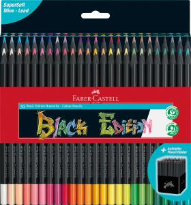 FABER-CASTELL Buntstifte Black Edition 50er Kartonetui