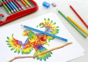 Produktbild FABER-CASTELL Buntstift dreikant im 24er-Kartonetui 2 von 4