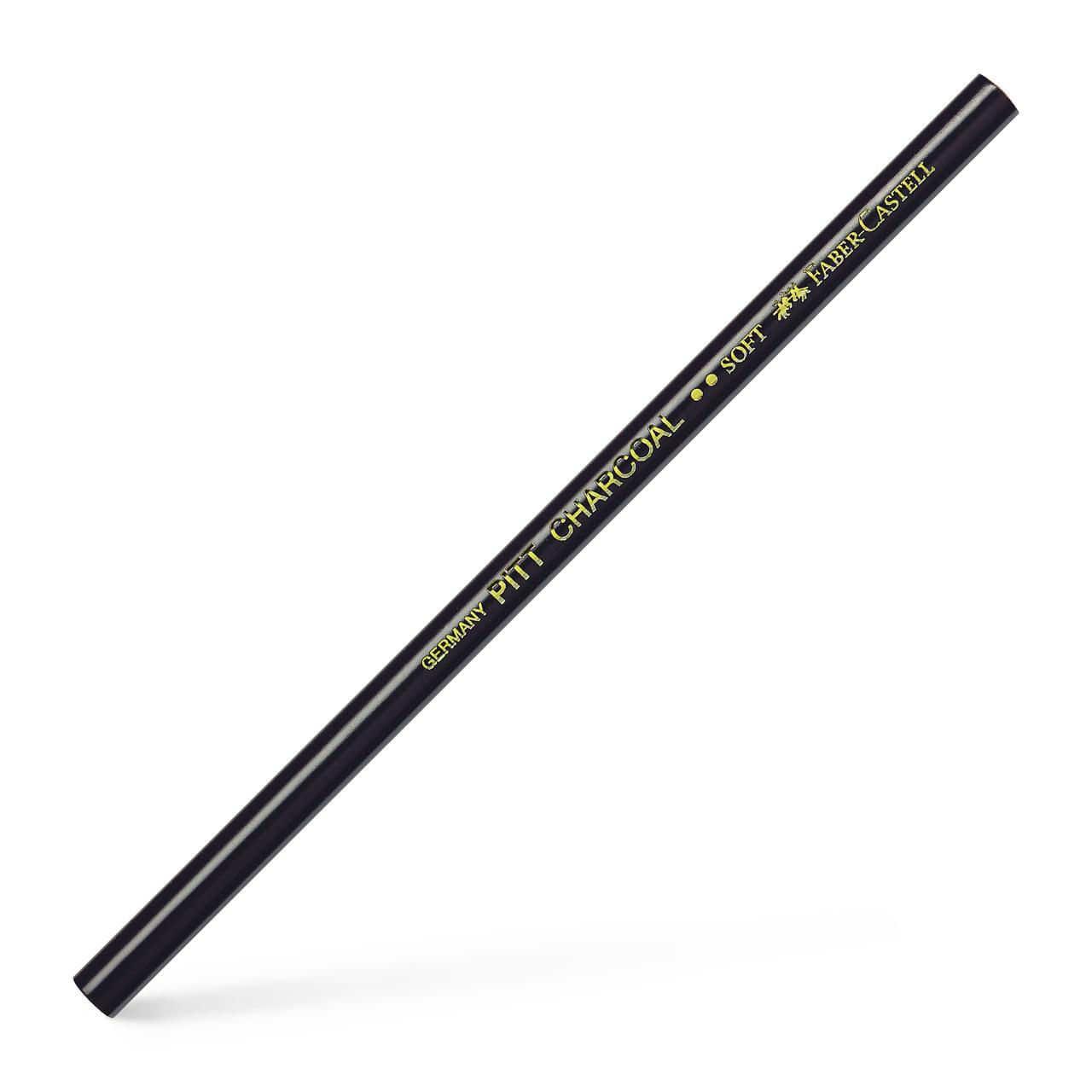 Produktbild FABER-CASTELL Kohlestift Pitt fettfrei schwarz 3er Set 2 von 3