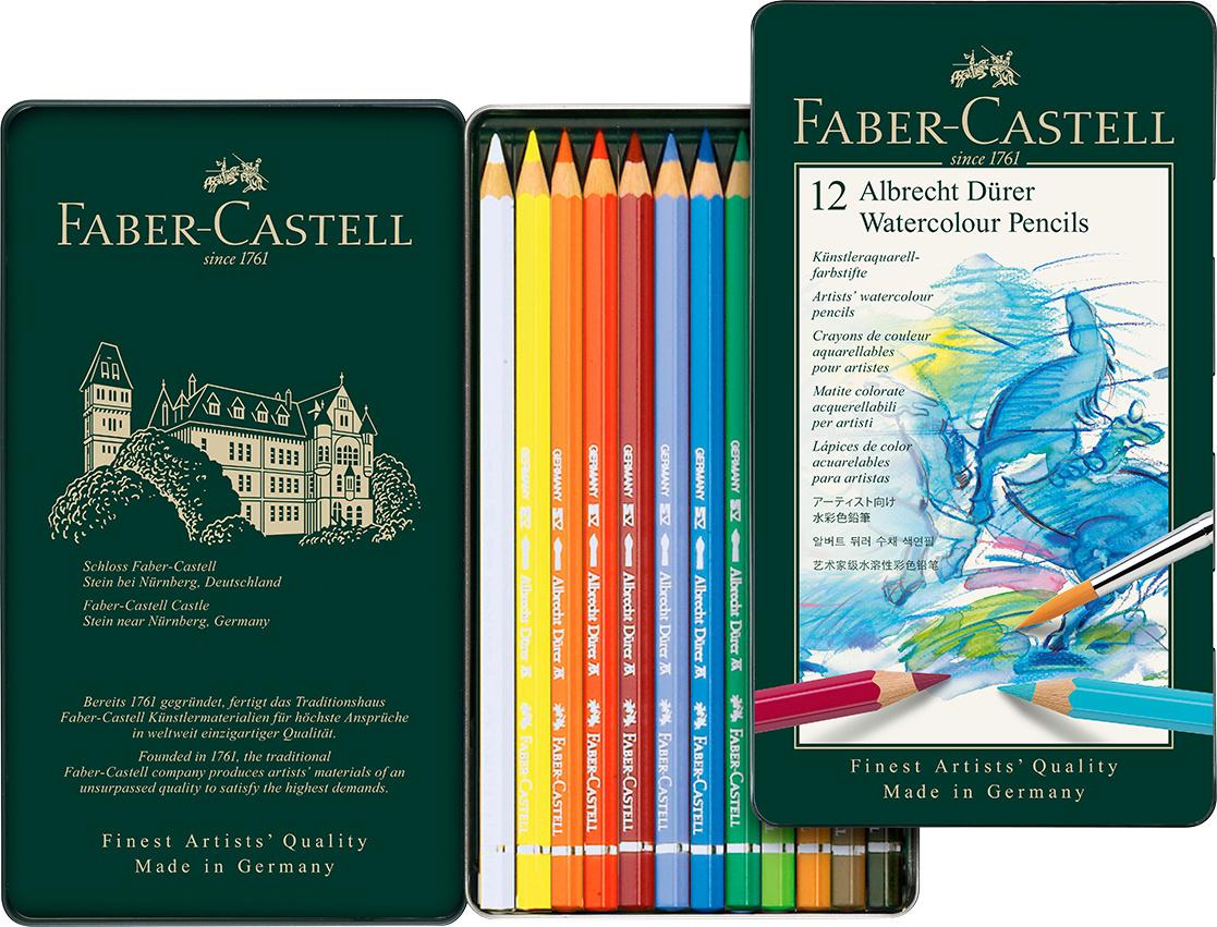 Produktbild FABER-CASTELL Aquarellstift A.Dürer 12er Metalletui 3 von 4