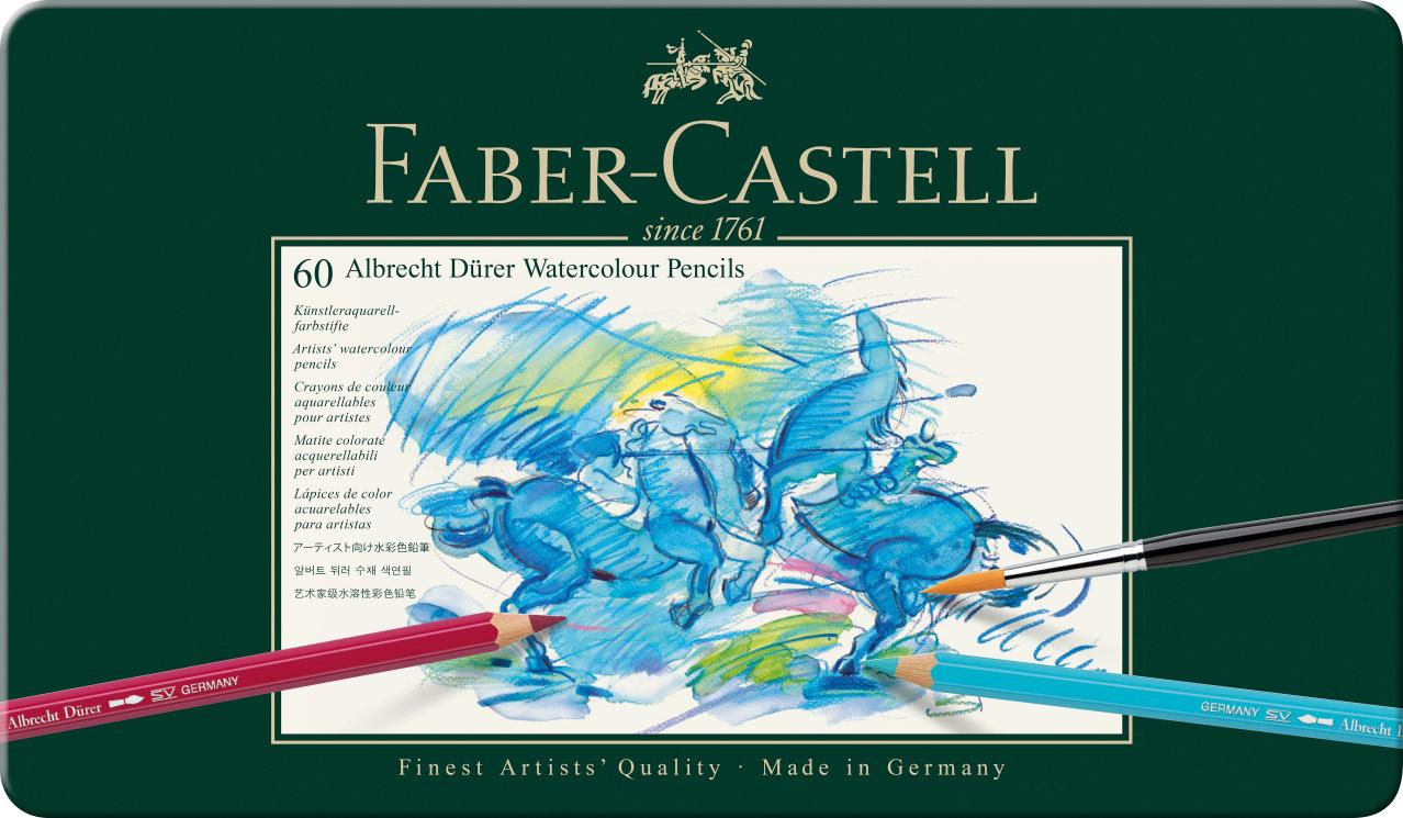 FABER-CASTELL Albrecht Dürer Aquarellstift 60er Blechetui
