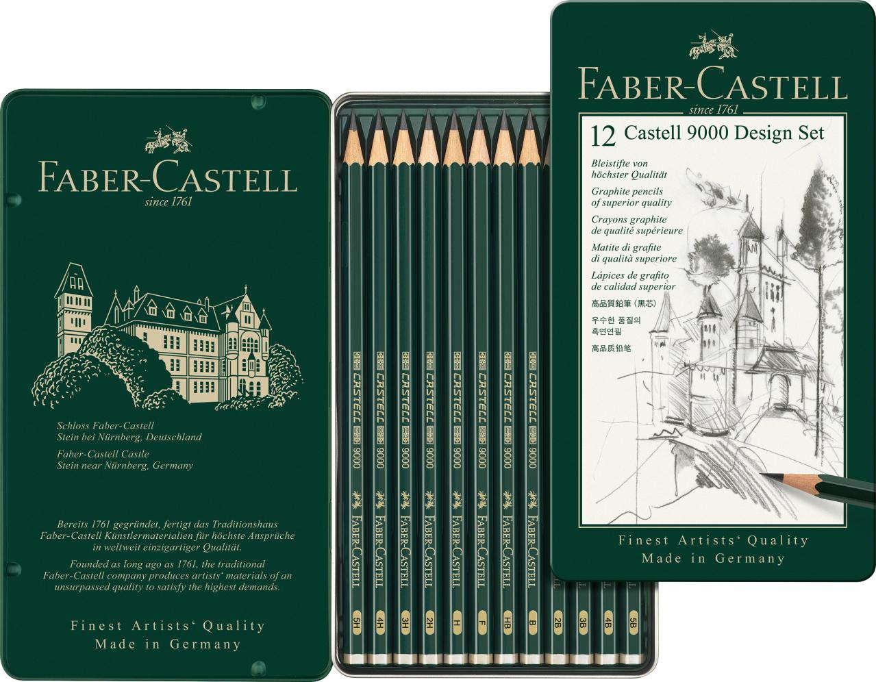 Produktbild FABER-CASTELL Bleistift Castell 9000 12er Design-Set 2 von 5