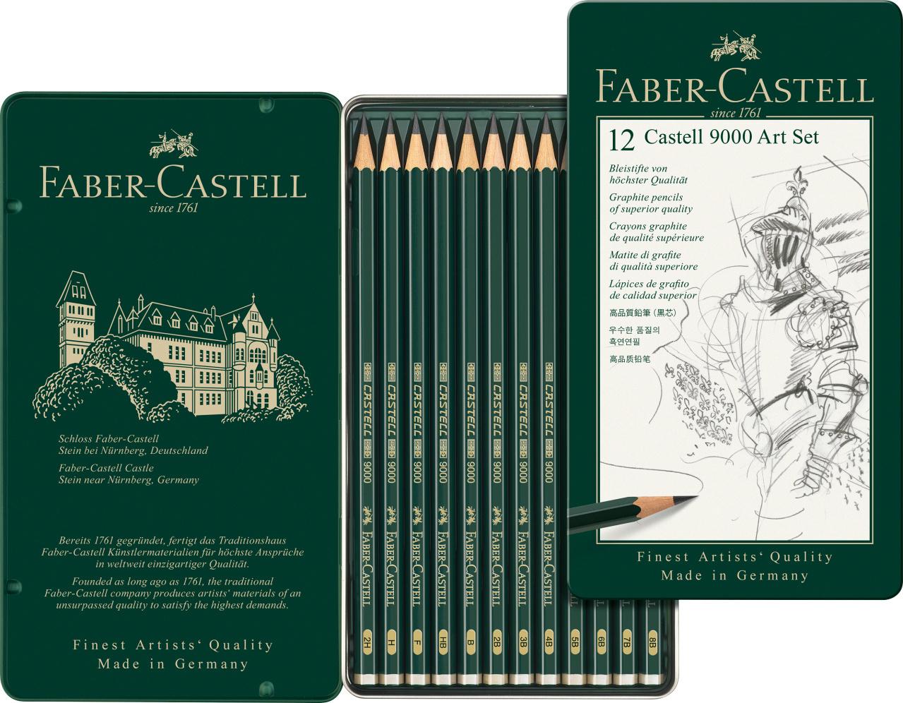 Produktbild FABER-CASTELL Bleistift Castell 9000 12er Art-Set 4 von 4