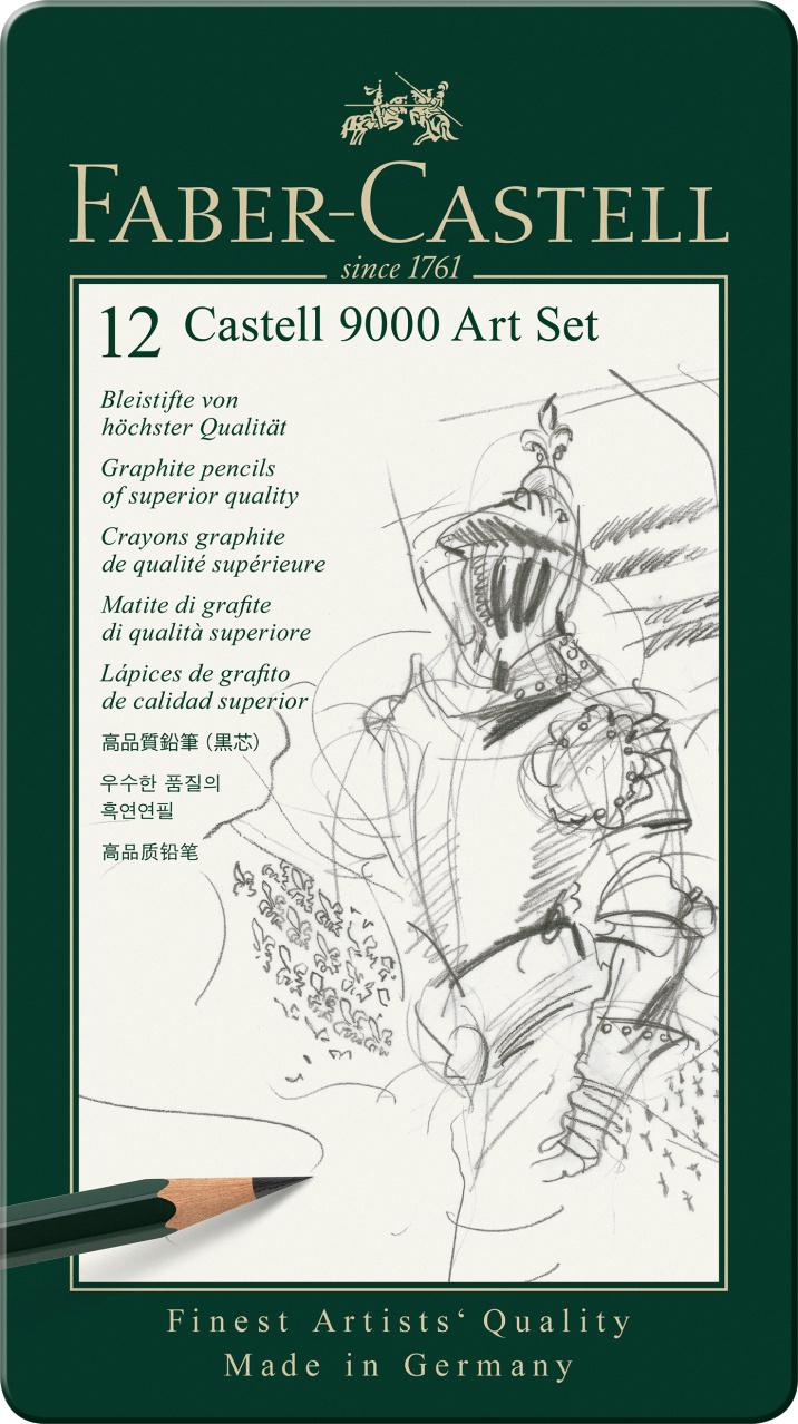 FABER-CASTELL Bleistift Castell 9000 12er Art-Set