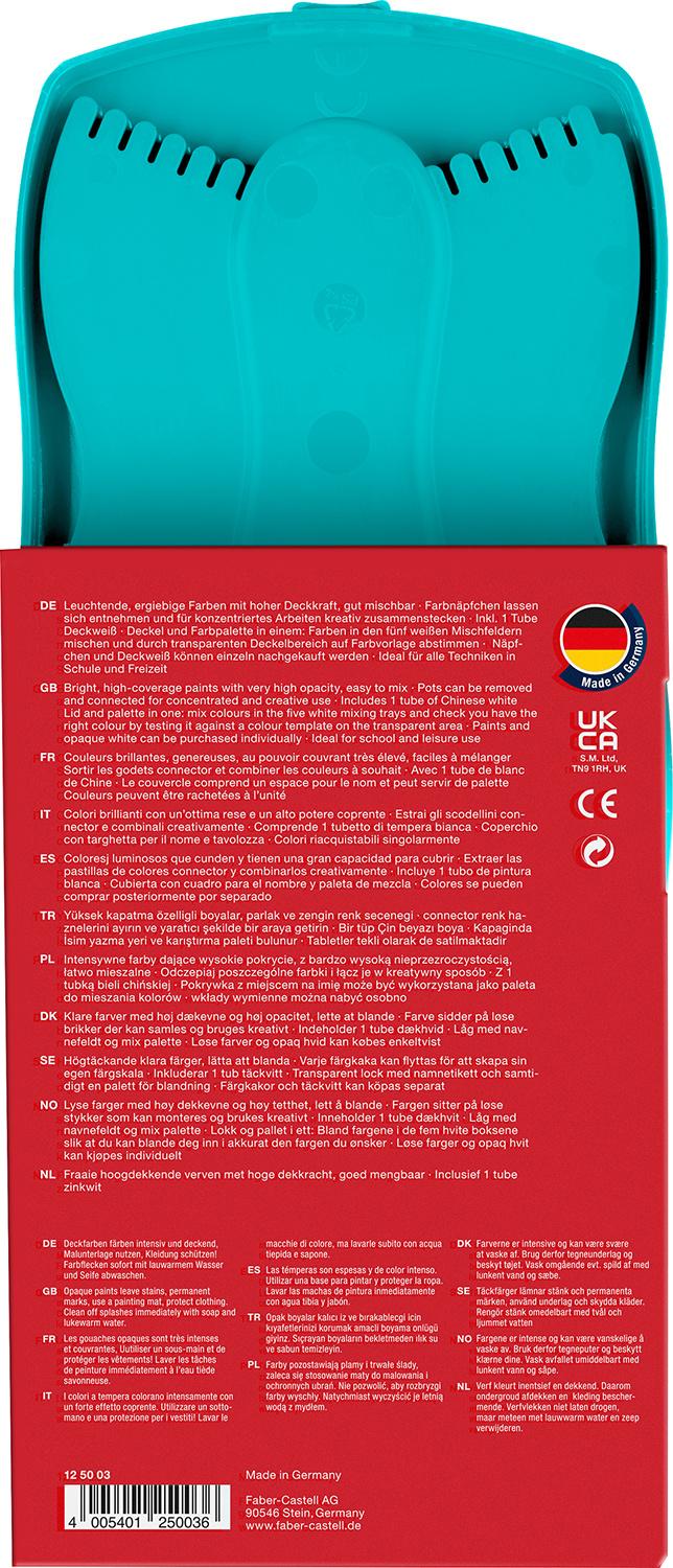 Produktbild FABER-CASTELL Farbkasten Connector 12 Farben türkis 2 von 4