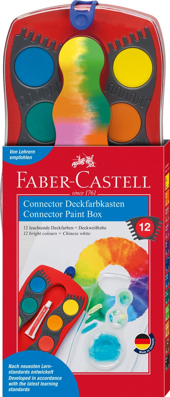 FABER-CASTELL Farbkasten Connector 12er-Kasten