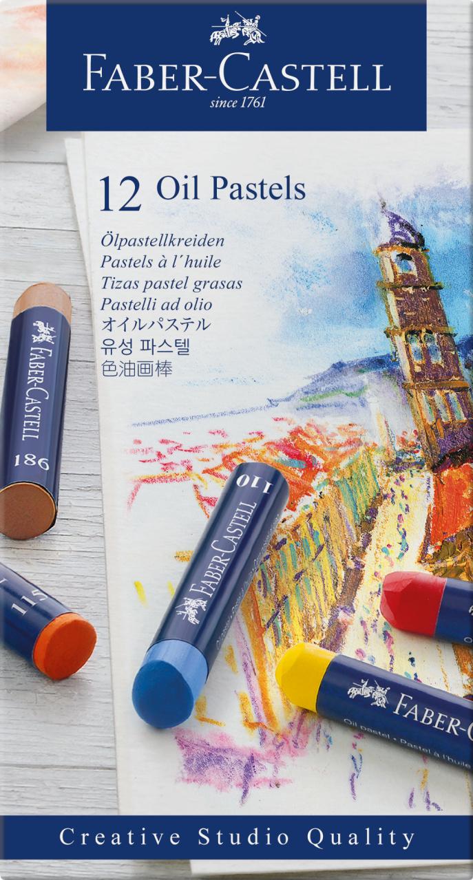 FABER-CASTELL Ölpastellkreiden 12er Kartonetui