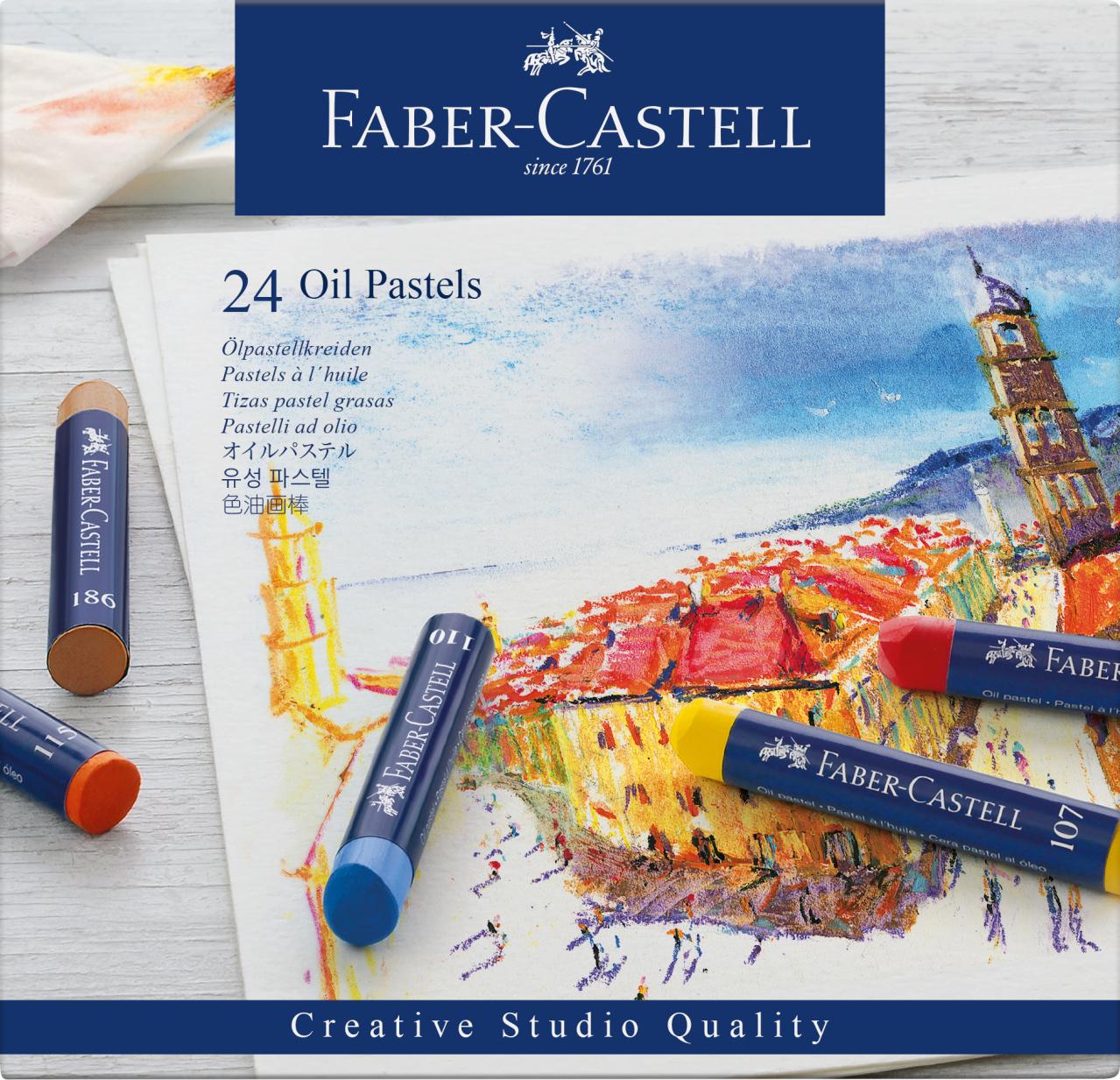FABER-CASTELL Ölpastellkreiden 24er Kartonetui