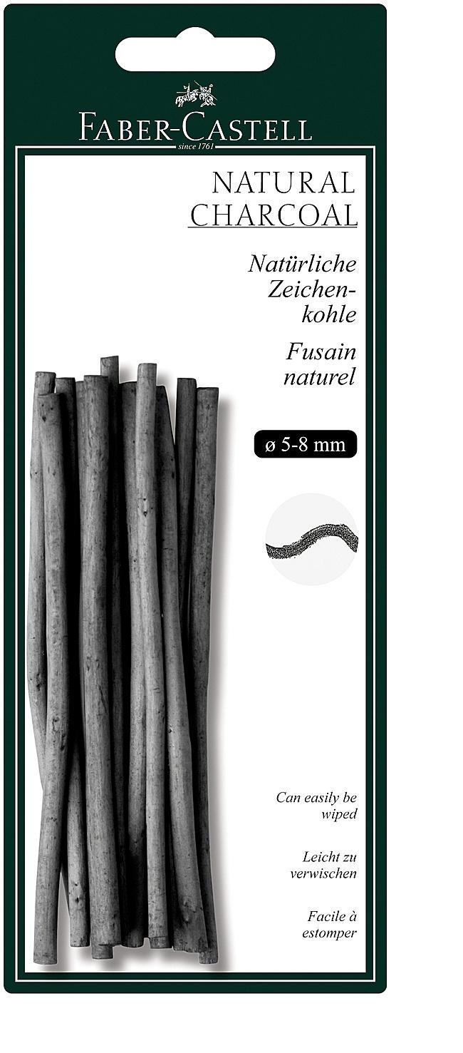FABER-CASTELL Zeichenkohle natürlich Pitt 5-8mm