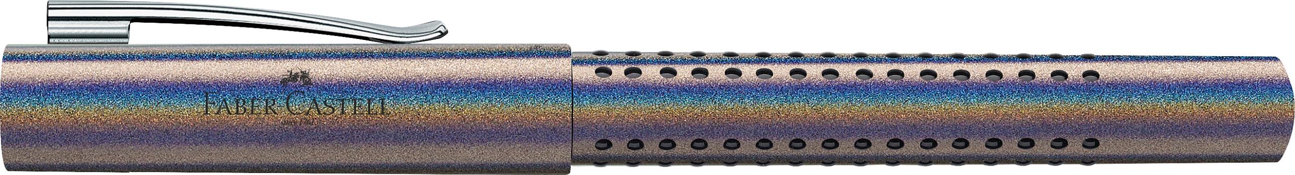 Produktbild FABER-CASTELL Füller Grip Edition Glam M silver 5 von 5