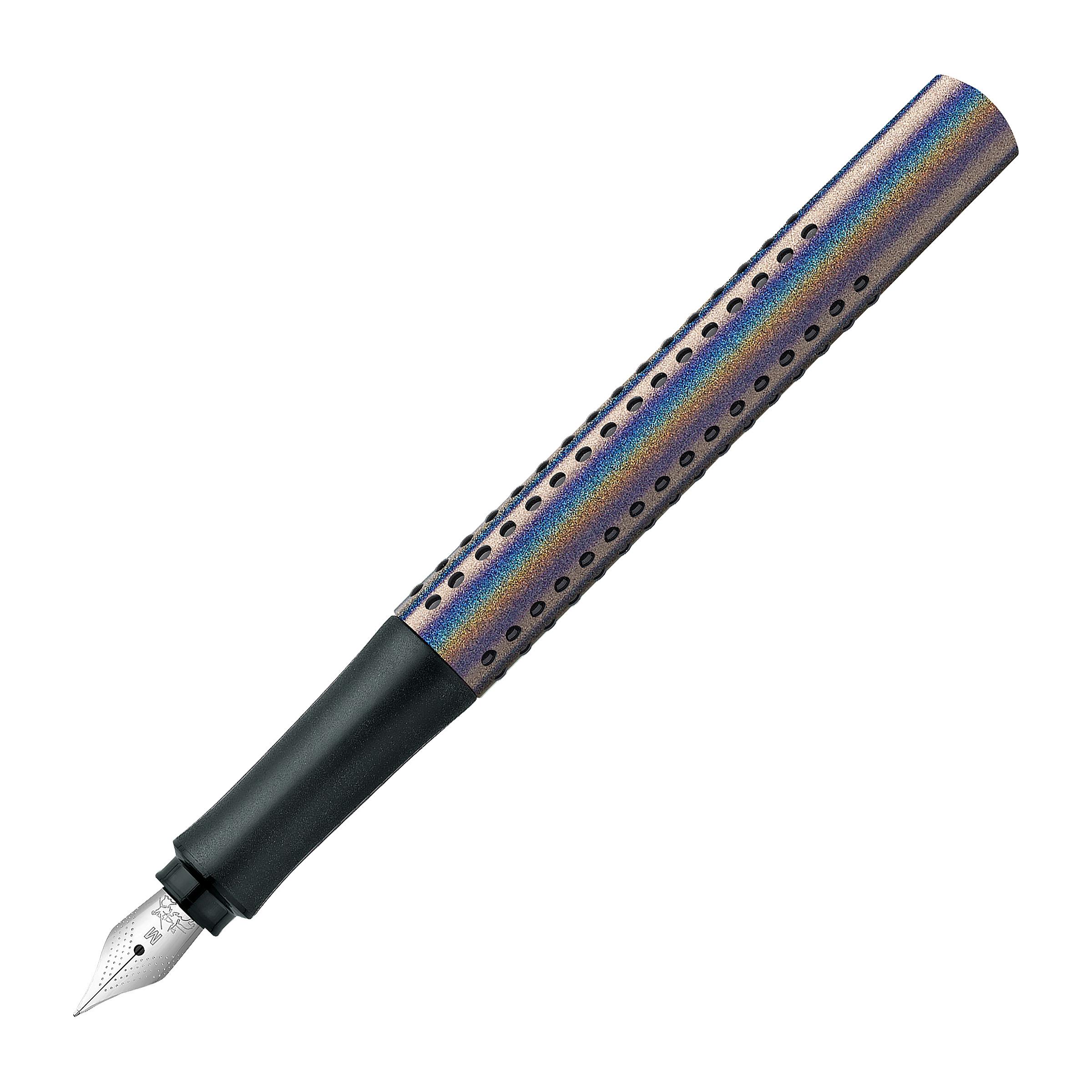 FABER-CASTELL Füller Grip Edition Glam M silver