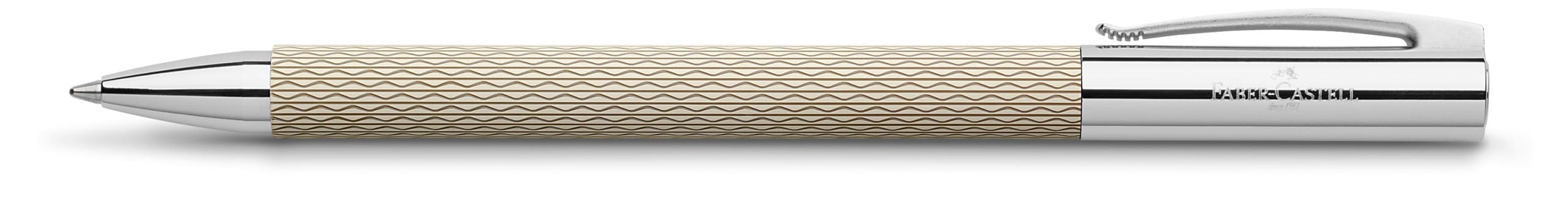 FABER-CASTELL Kugelschreiber Dreh Ambition OpArt White Sand