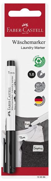 FABER-CASTELL Wäschemarker mit Rundspitze schwarz