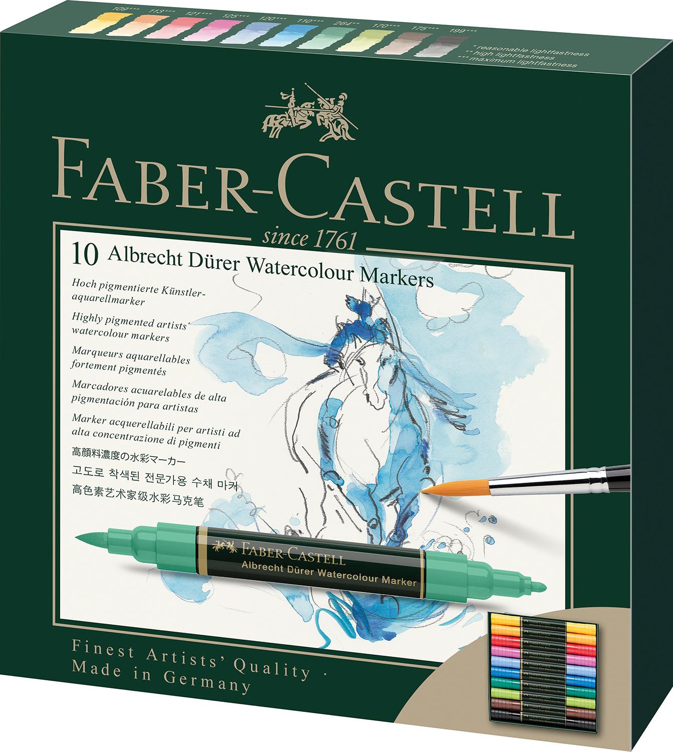 FABER-CASTELL Aquarellmarker Albrecht Dürer 10er Etui